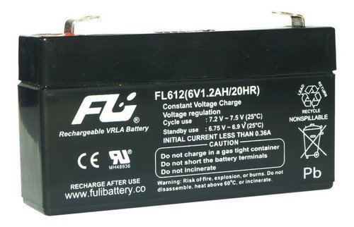 BATERIA SELLADA 6v-1.2 AH FL612GS