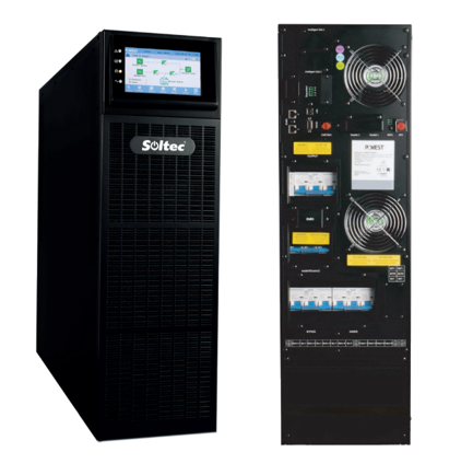 UPS on line 10kva SOLTEC EA9910  + BANCO BATERIAS (5MN)